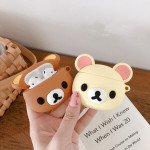 Wholesale Cute Design Cartoon Silicone Cover Skin for Airpod (1 / 2) Charging Case (Beige Bear)